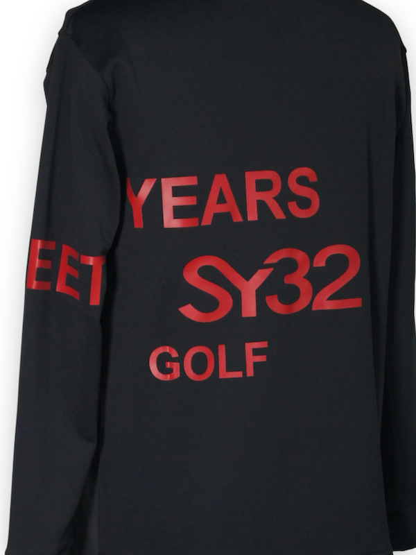 SY32 by SWEET YEARS�֡�GOLF��MIDDLE LAYER LIGHT STRETCH PO��BLACK