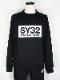 SY32 by SWEET YEARS��BOX LOGO P/O CREW��BLACK