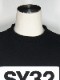 SY32 by SWEET YEARS��BOX LOGO P/O CREW��BLACK