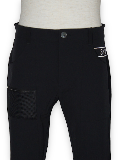 ����եѥ�� BIG EMB STRETCH PANTS BLACK SY32 by SWEET YEARS GOLF