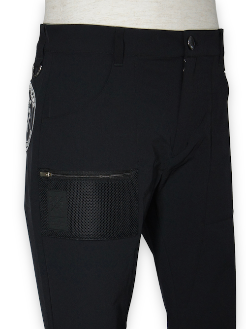 ����եѥ�� BIG EMB STRETCH PANTS BLACK SY32 by SWEET YEARS GOLF