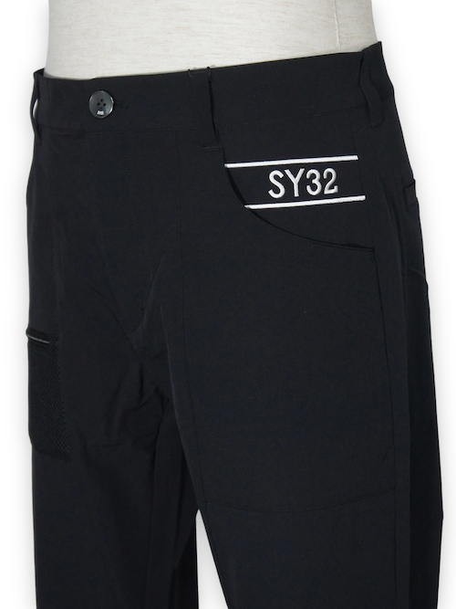 ����եѥ�� BIG EMB STRETCH PANTS BLACK SY32 by SWEET YEARS GOLF