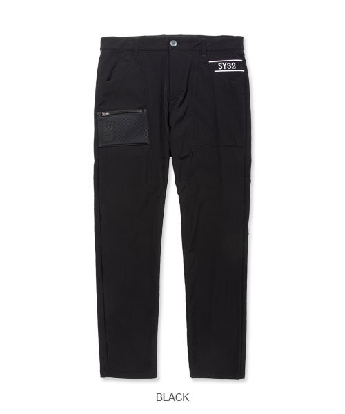 ����եѥ�� BIG EMB STRETCH PANTS BLACK SY32 by SWEET YEARS GOLF