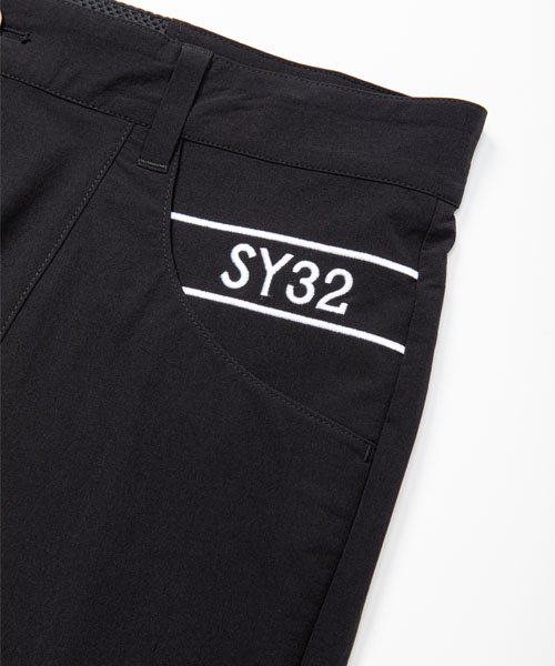����եѥ�� BIG EMB STRETCH PANTS BLACK SY32 by SWEET YEARS GOLF