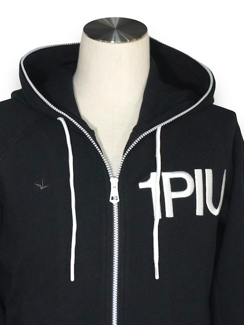 刺繍ロゴスウェットパーカー ブラック 1PIU1UGUALE3 RELAX ウノ 刺繍ロゴスウェットパーカー ブラック 1PIU1UGUALE3 RELAX ウノ