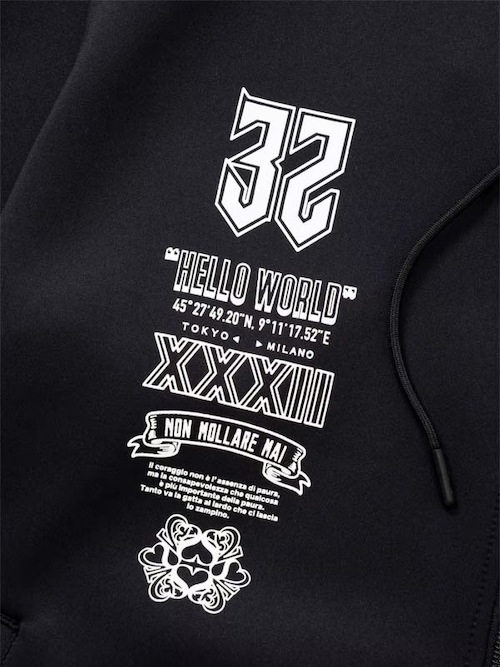 ZIP�ա��ǥ��� DOUBLE KNIT MULTI LOGO ZIP HOODIE BLACK SY32 by SWEET YEARS �����磻�����ƥ��ȥ��Х����������ȥ��䡼��