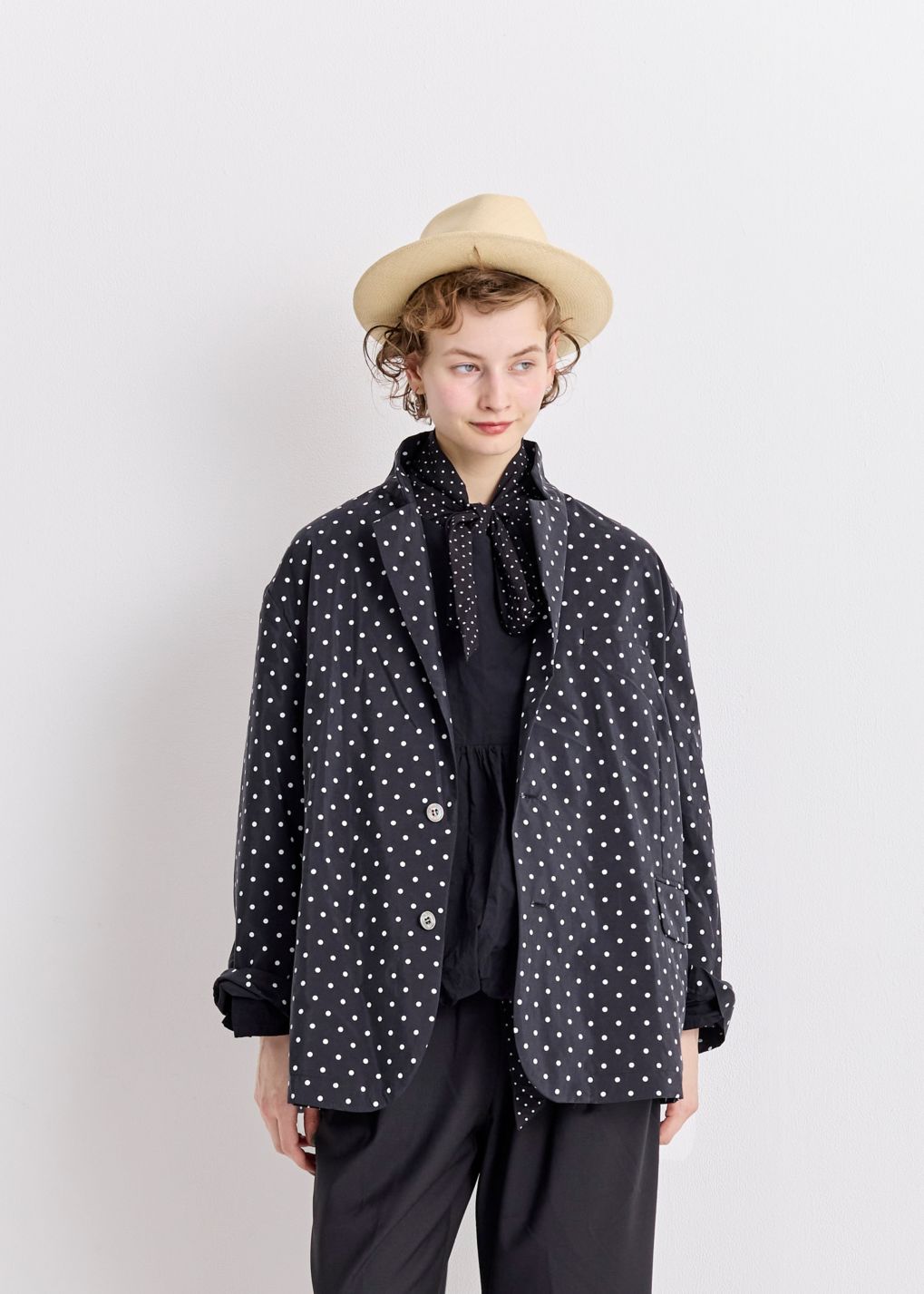 naviverse ドット柄ジャケット naviverse ドット柄ジャケット