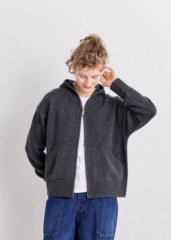 Veritecoeur 美品　ラウンドジャケット コットンリネン　ヘリンボーン 大人カジュアルのレディースコーデならVeritecoeur(ヴェリテクール)