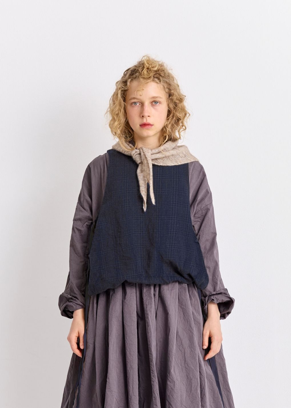 VC-2806<br>グレンチェックリバーシブルベスト - COLLECTION