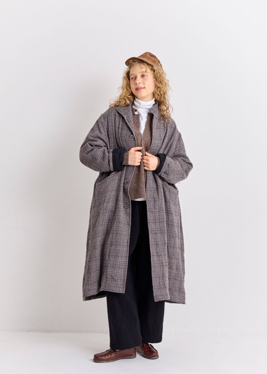 VC-2807<br>グレンチェックコート - すべての商品 - Veritecoeur