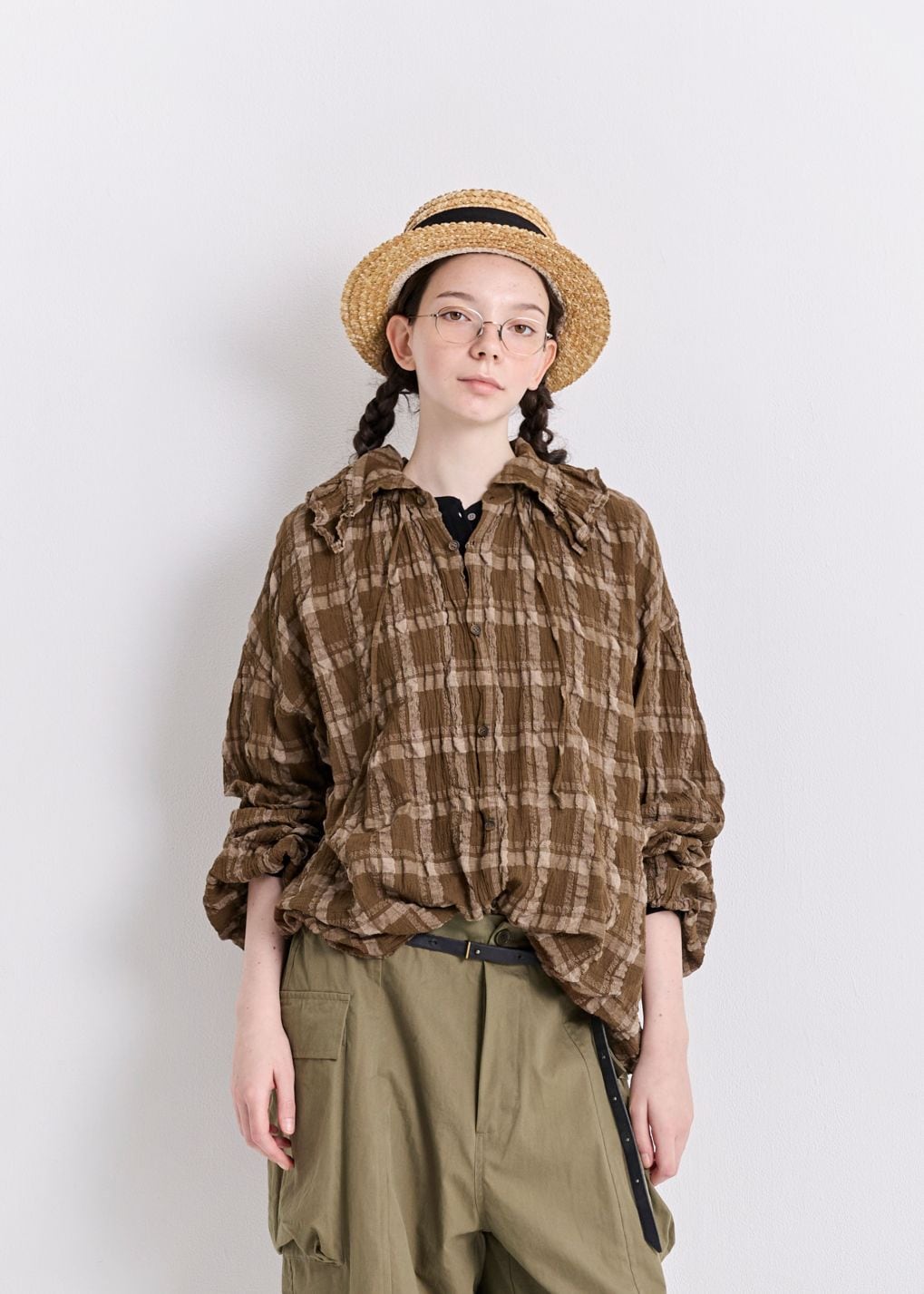 VC-2825<br>Favorite チェックブラウス - COLLECTION - Veritecoeur