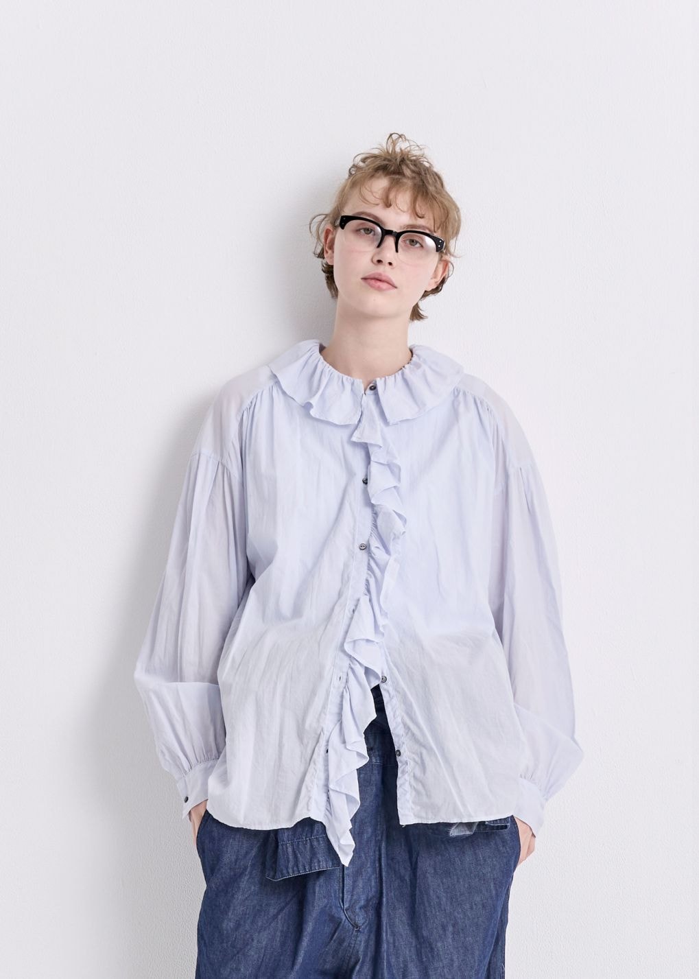 madder madde ミルキーチュニックブラウス フリル マダマダ お揃い】マドラスチェックサッカーティアードチュニックブラウス(80