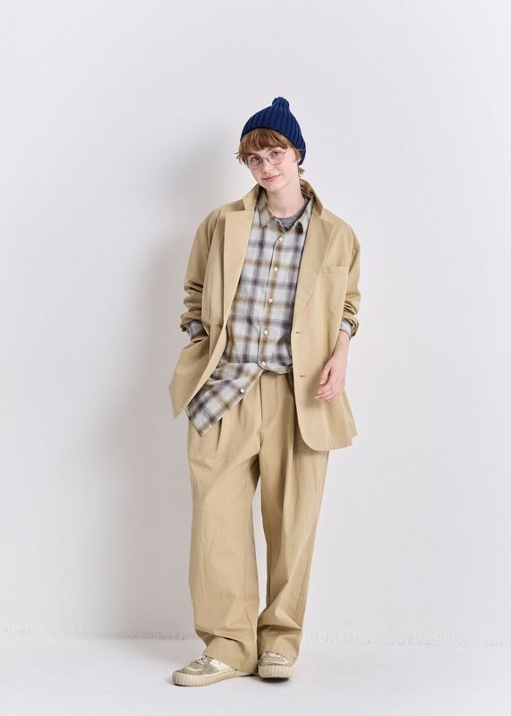 VC-2858<br>コットンギャバジンツータックパンツ