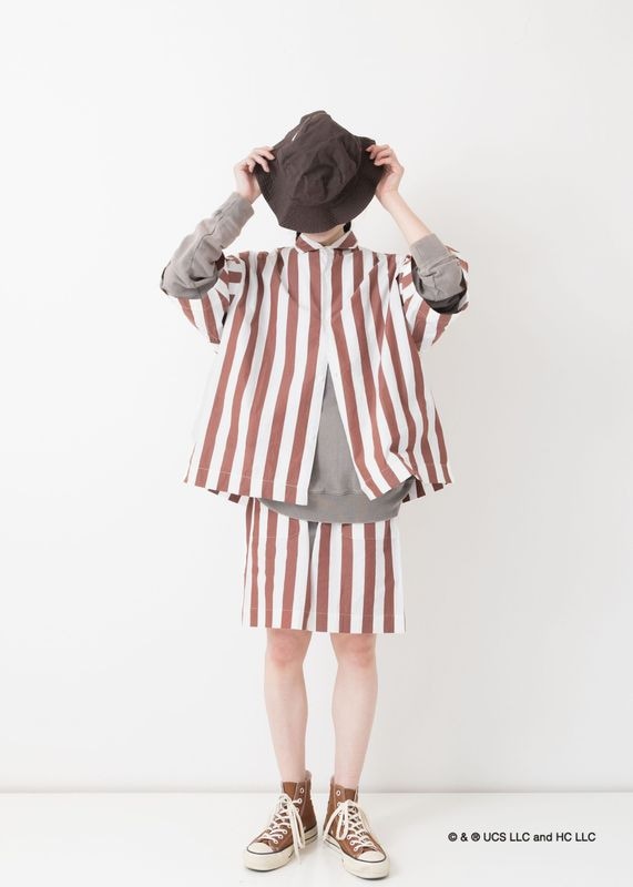 《Curious George × Veritecoeur》<br>GC-005<br>オープンカラーシャツ
