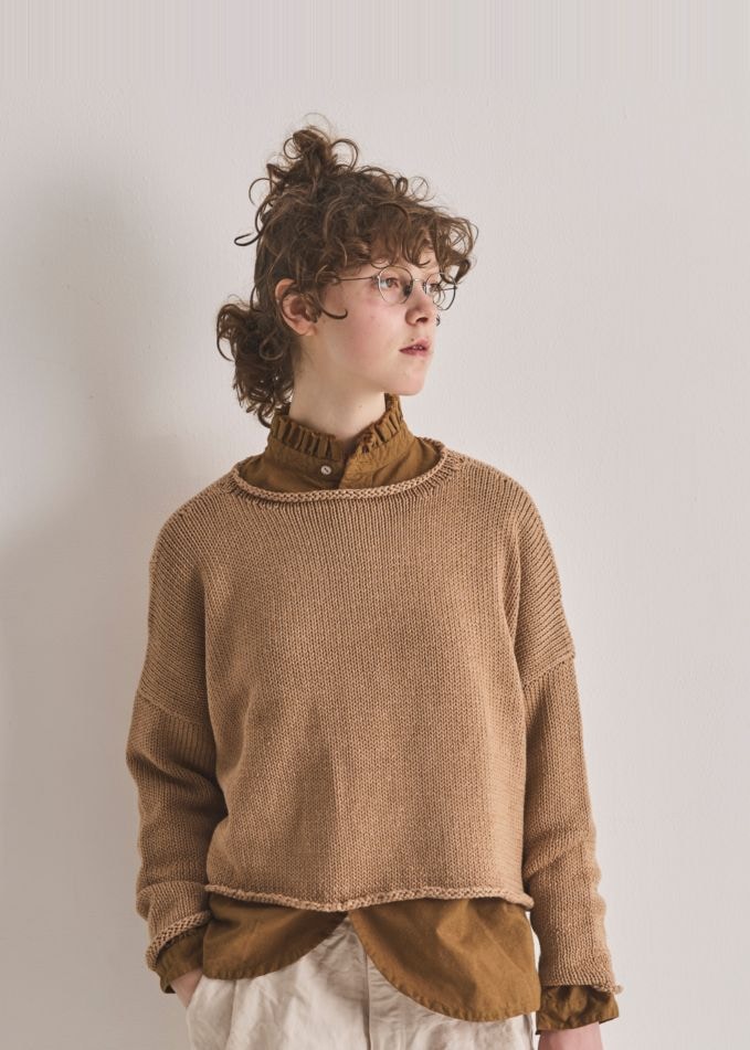 【一度のみ着用】 FETICO 別注 VELOUR TEE ブラウン FETICO（フェティコ）の「【FETICO/フェティコ】《STUDIOUS別注