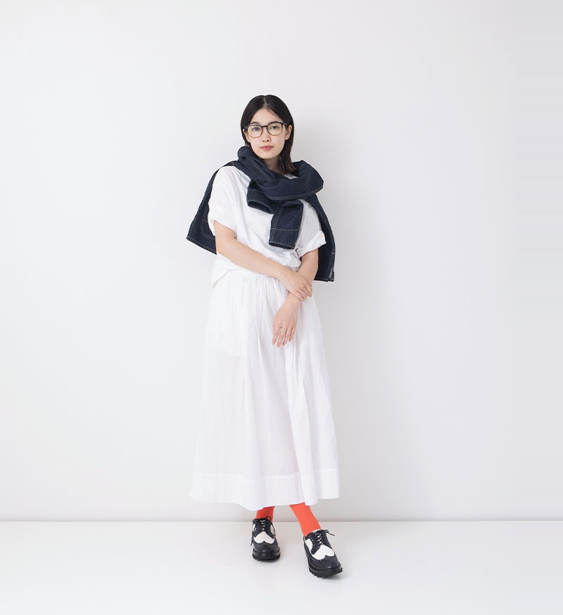 ST-186<br>ノーカラーデニムカバーオール