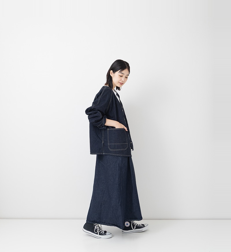 専用✧新品✧コーデ2セット130 ST-187<br>デニムJPスカート - BASIC - Veritecoeur(ヴェリテクール)