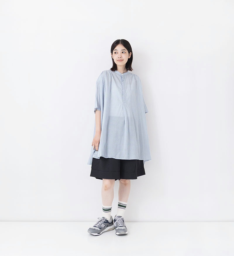＊VC-2699 ストライプギャザーシャツ