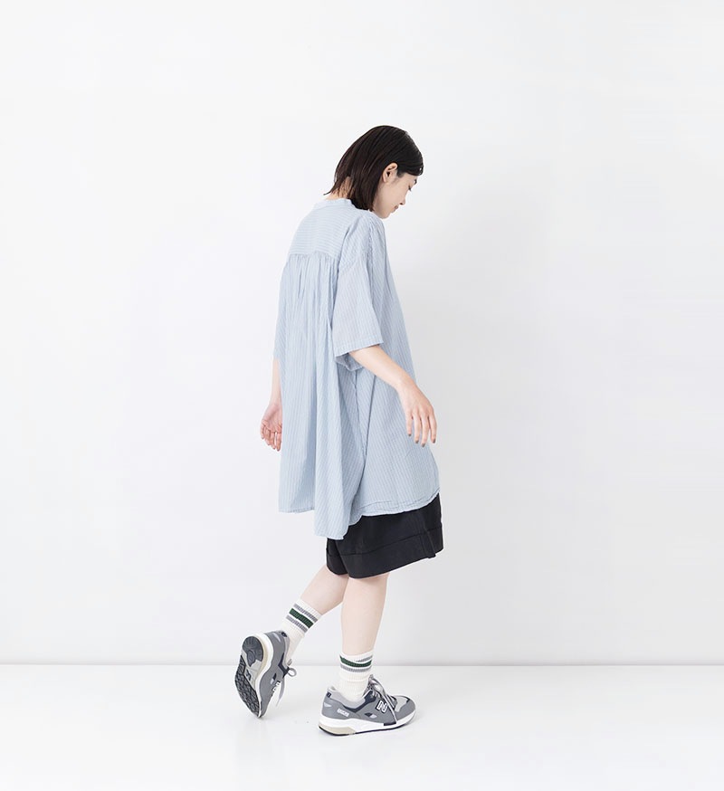 ＊VC-2699 ストライプギャザーシャツ