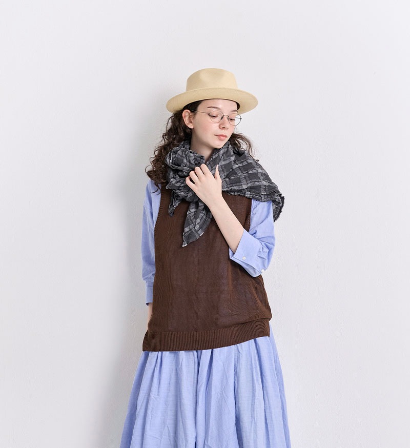 VC-2813<br>Favorite チェックストール - COLLECTION - Veritecoeur