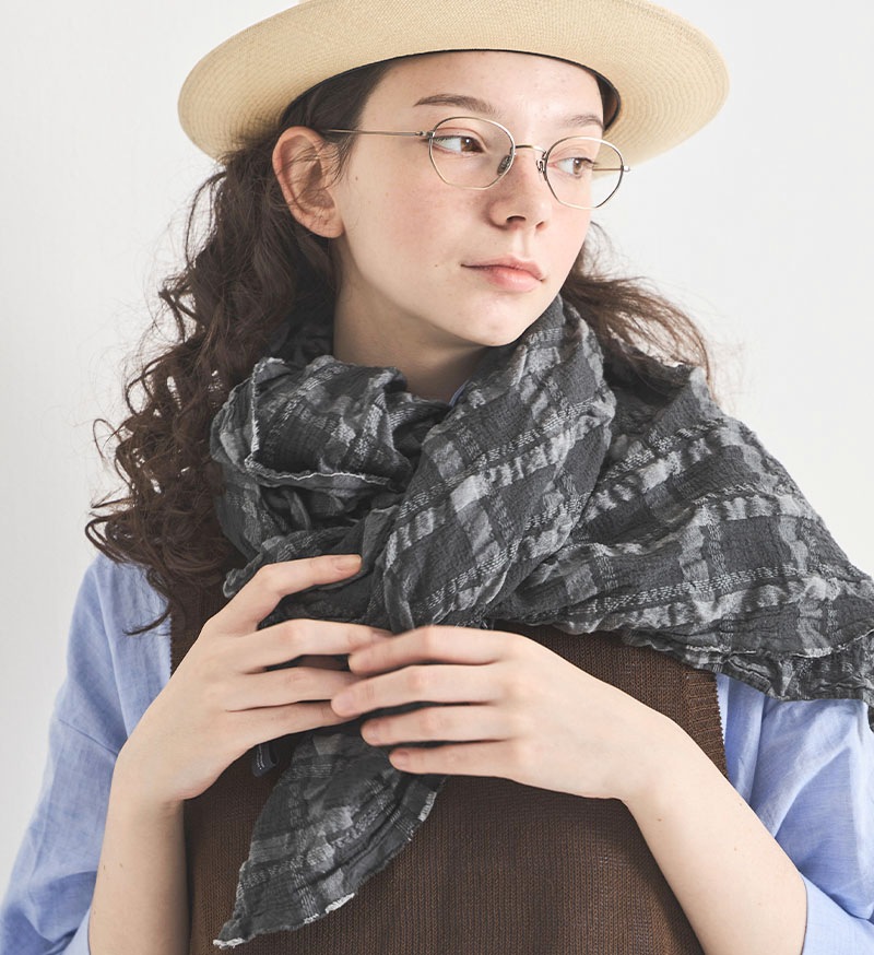 VC-2813<br>Favorite チェックストール - COLLECTION - Veritecoeur