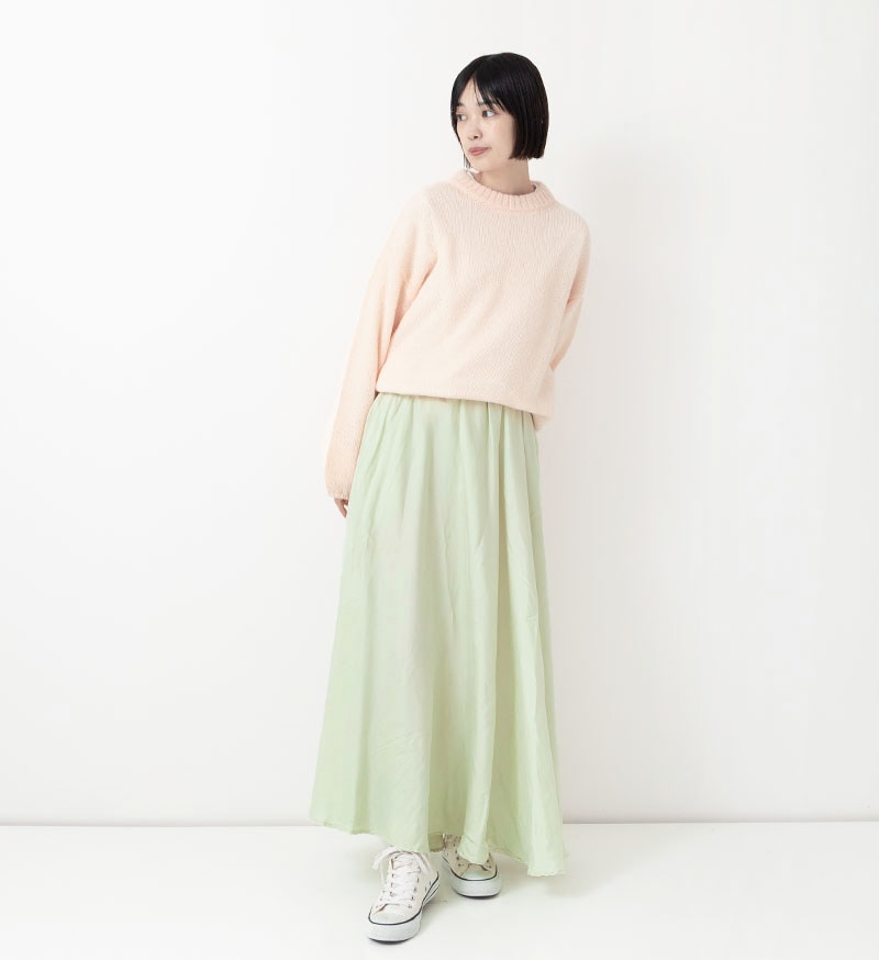 SALE】<br>VC-2673<br>フィブリルサテンフレアスカート - Back Number