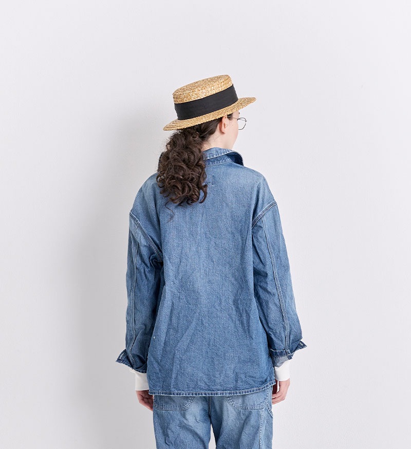 VC-2816<br>デニムプルオーバーシャツ - COLLECTION - Veritecoeur