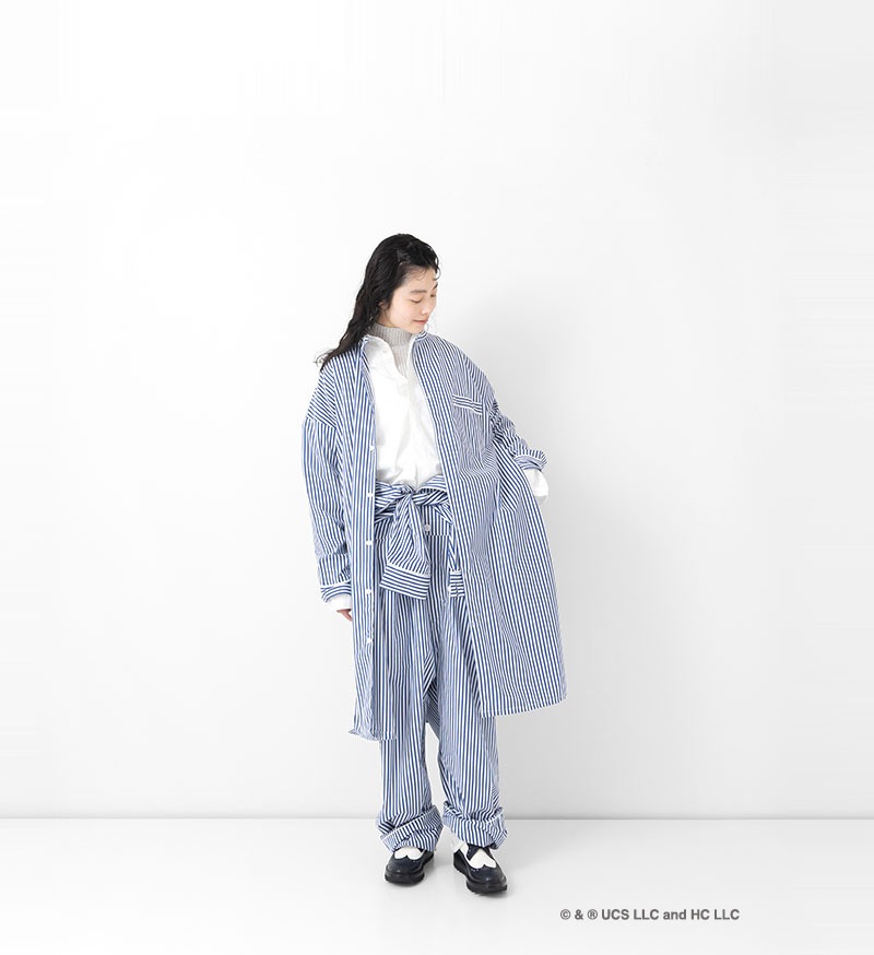 《Curious George × Veritecoeur》<br> GC-001<br>コードパイピングチュニック