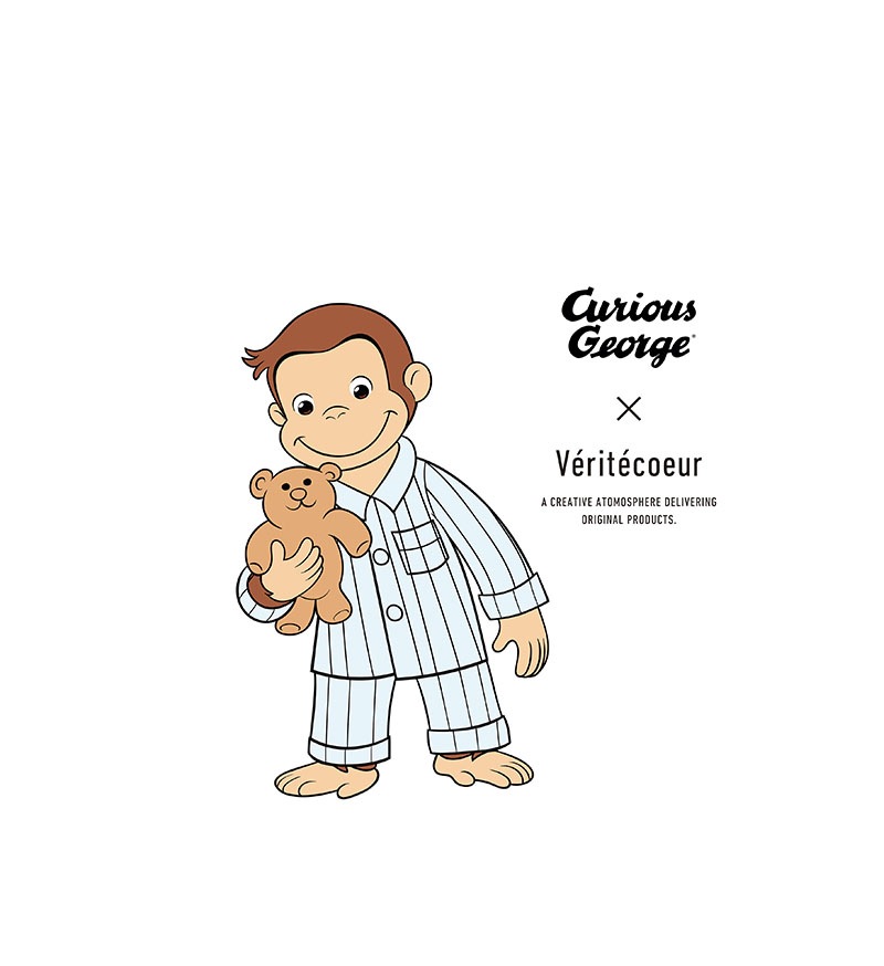 《Curious George × Veritecoeur》<br> GC-001<br>コードパイピングチュニック