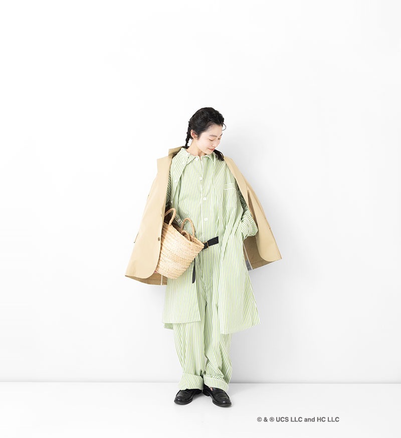 《Curious George × Veritecoeur》<br> GC-001<br>コードパイピングチュニック