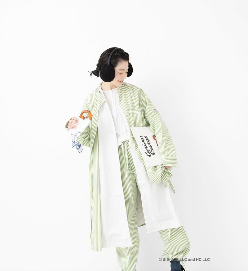 《Curious George × Veritecoeur》<br> GC-001<br>コードパイピングチュニック