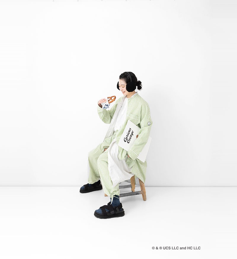 《Curious George × Veritecoeur》<br> GC-001<br>コードパイピングチュニック