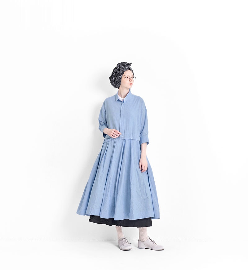 VC-2819<br>フレアタックシャンブレーワンピース - COLLECTION