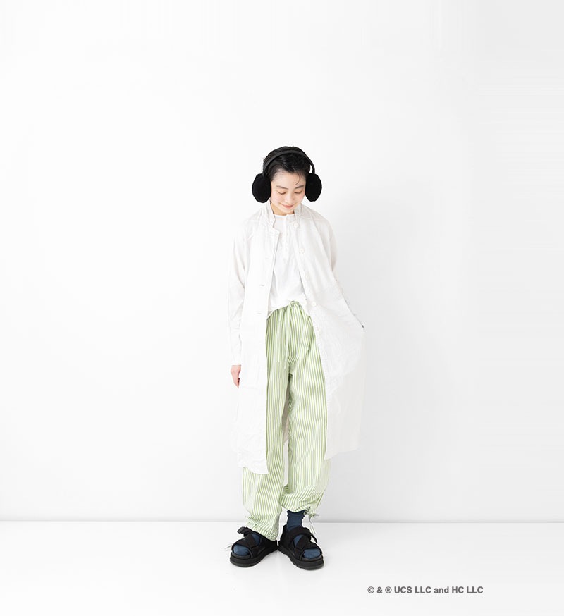 《Curious George × Veritecoeur》<br>GC-003<br>コードパイピングパンツ