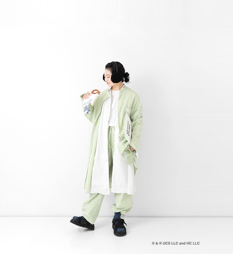 《Curious George × Veritecoeur》<br>GC-003<br>コードパイピングパンツ