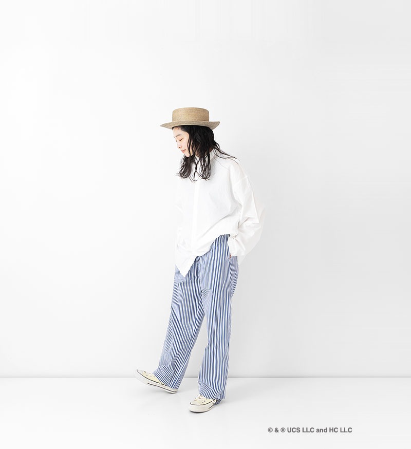 《Curious George × Veritecoeur》<br>GC-003<br>コードパイピングパンツ