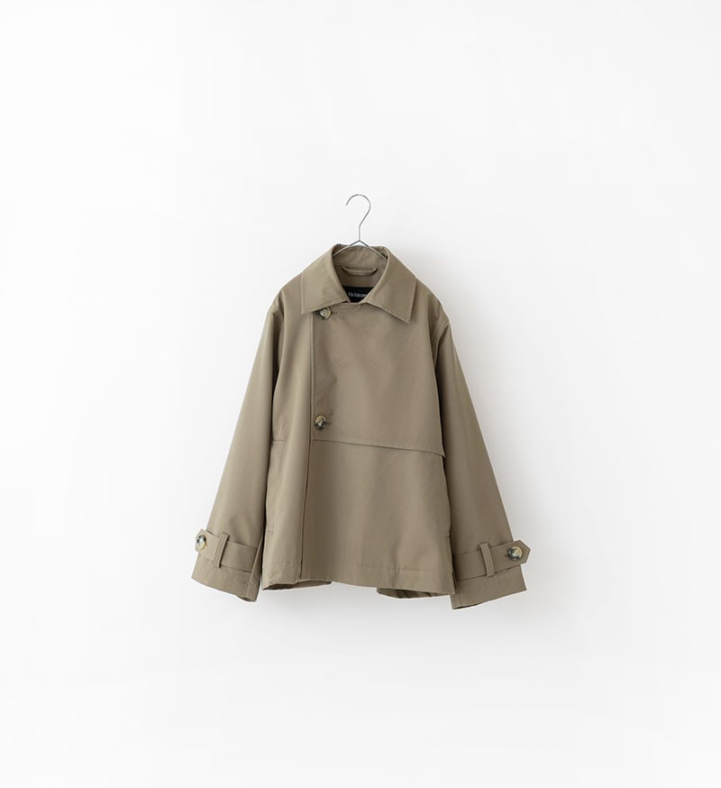 Veritecoeur コンプレッションフードコート　vck161 グレージュ VC-2768<br>ショートトレンチコート - COLLECTION - Veritecoeur