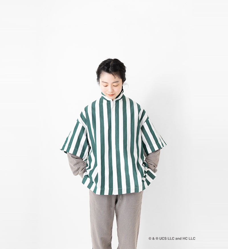 《Curious George × Veritecoeur》<br>GC-005<br>オープンカラーシャツ