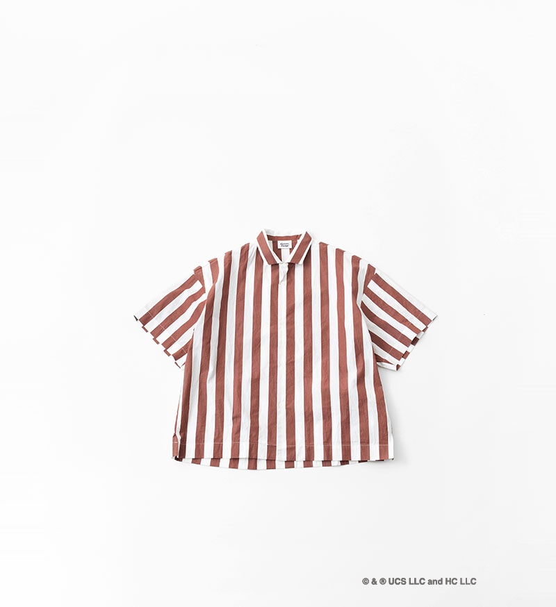 《Curious George × Veritecoeur》<br>GC-005<br>オープンカラーシャツ