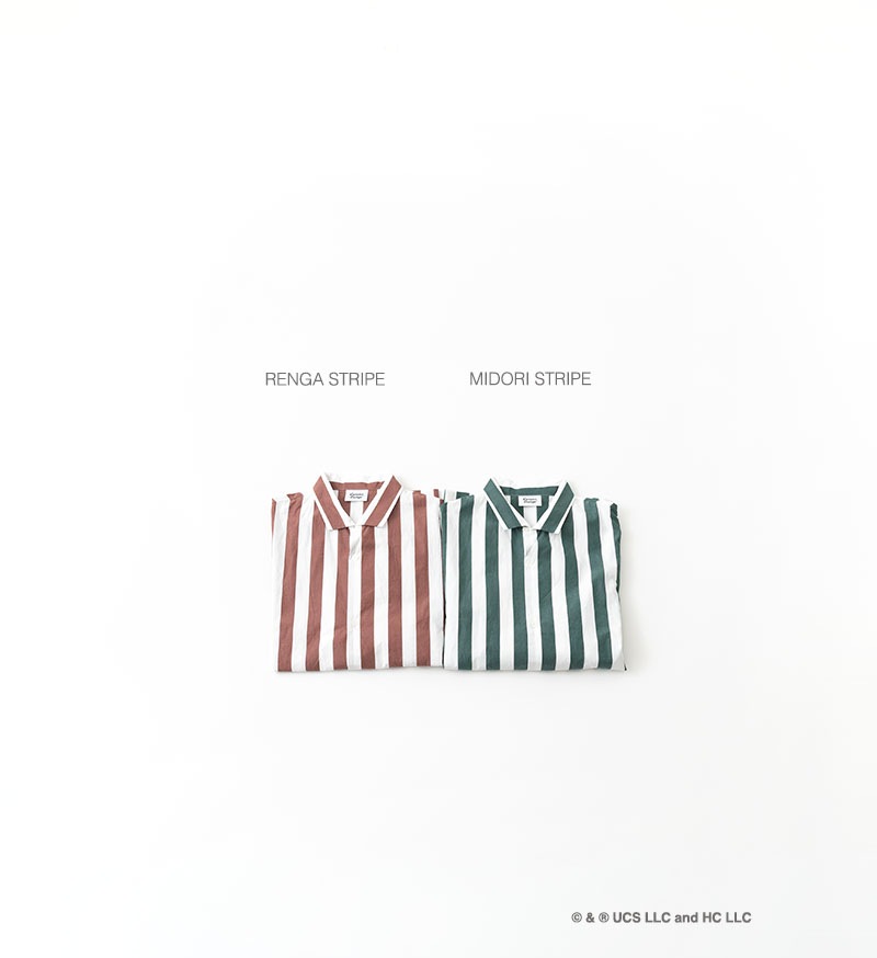 《Curious George × Veritecoeur》<br>GC-005<br>オープンカラーシャツ