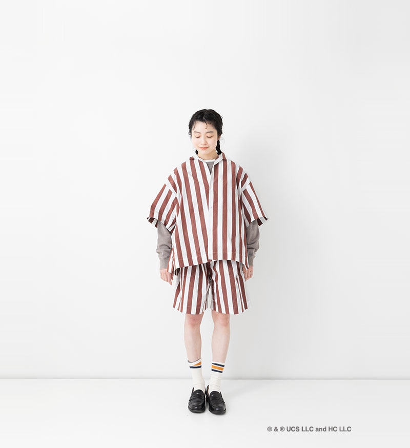 《Curious George × Veritecoeur》<br>GC-005<br>オープンカラーシャツ