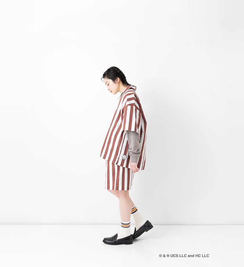 《Curious George × Veritecoeur》<br>GC-005<br>オープンカラーシャツ