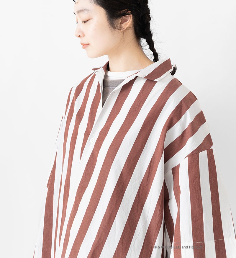 《Curious George × Veritecoeur》<br>GC-005<br>オープンカラーシャツ