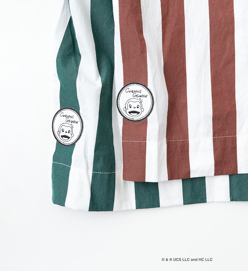 《Curious George × Veritecoeur》<br>GC-005<br>オープンカラーシャツ