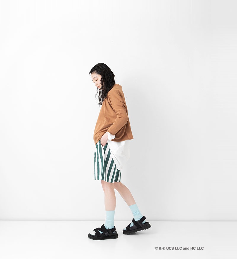 《Curious George × Veritecoeur》<br>GC-006<br>ショートパンツ