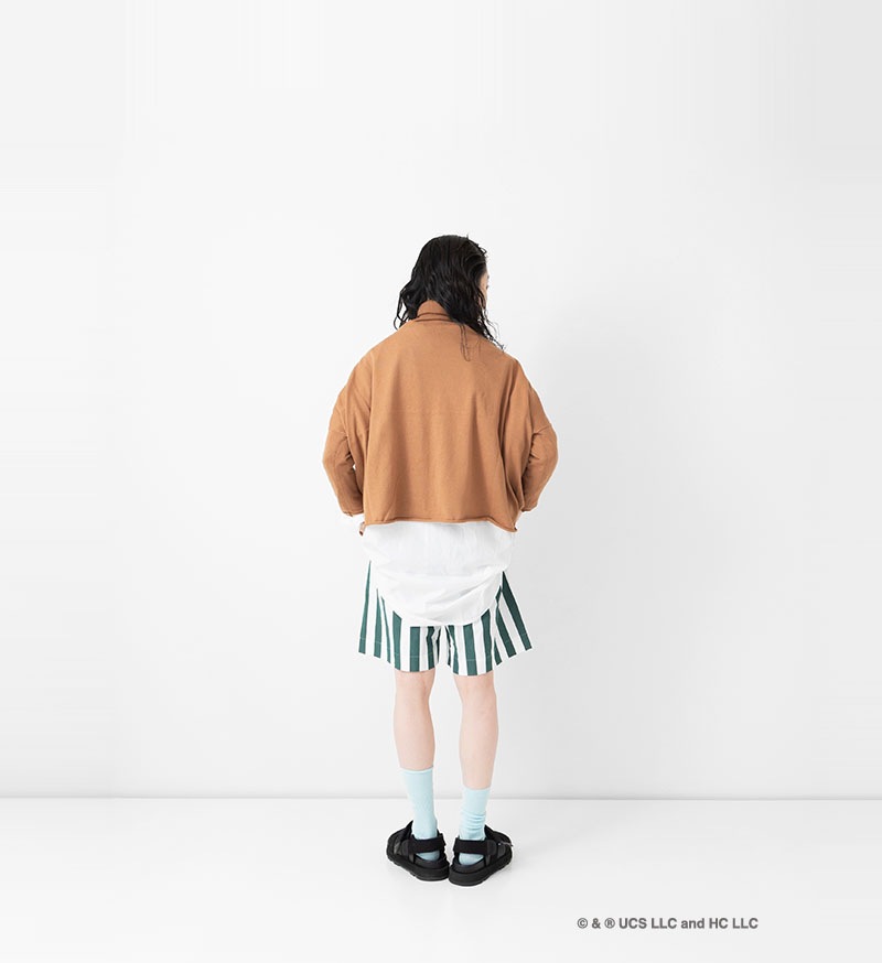【新品未使用】ヴェリテクール　ワッシャーショートパンツ Curious George × Veritecoeur》<br>GC-006<br>ショートパンツ