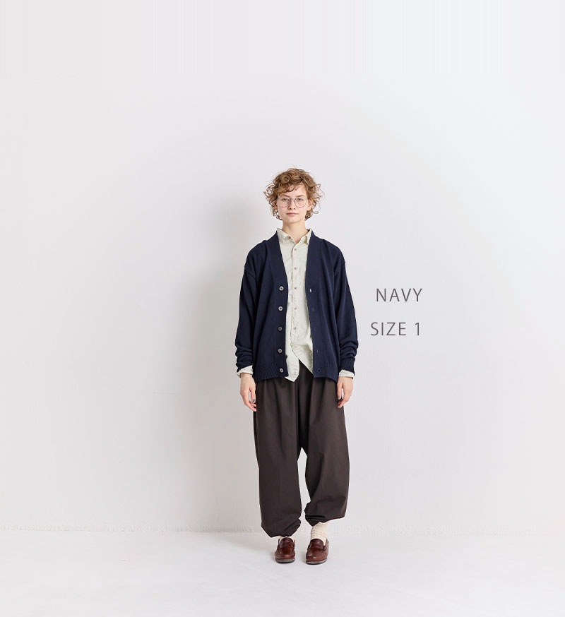 veritecoeur（ヴェリテクール）| ユニセックス カーディガン Veritecoeur ヴェリテクール 無撚糸コットンパイルカーディガン VCC