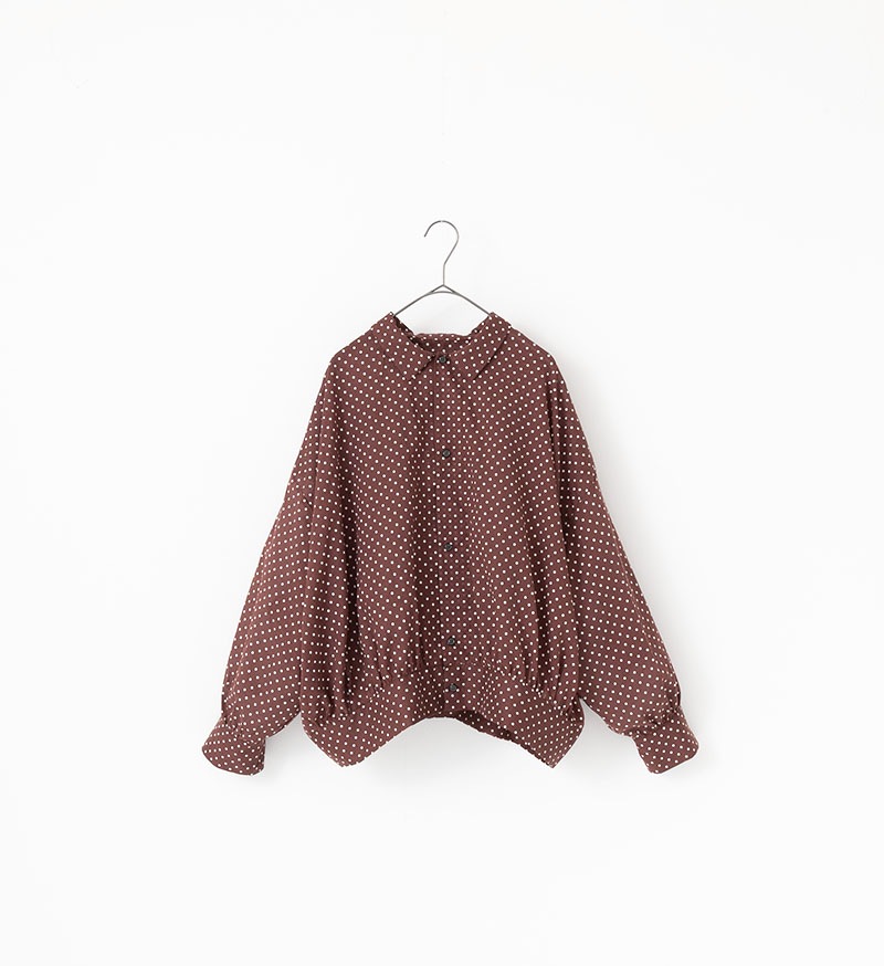 VC-2823<br>ドットギャザーブラウス - COLLECTION - Veritecoeur