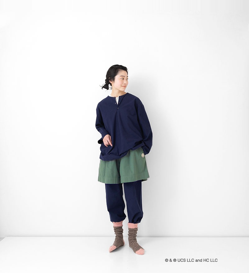 《Curious George × Veritecoeur》GC-010<br>シャーリングショーツ