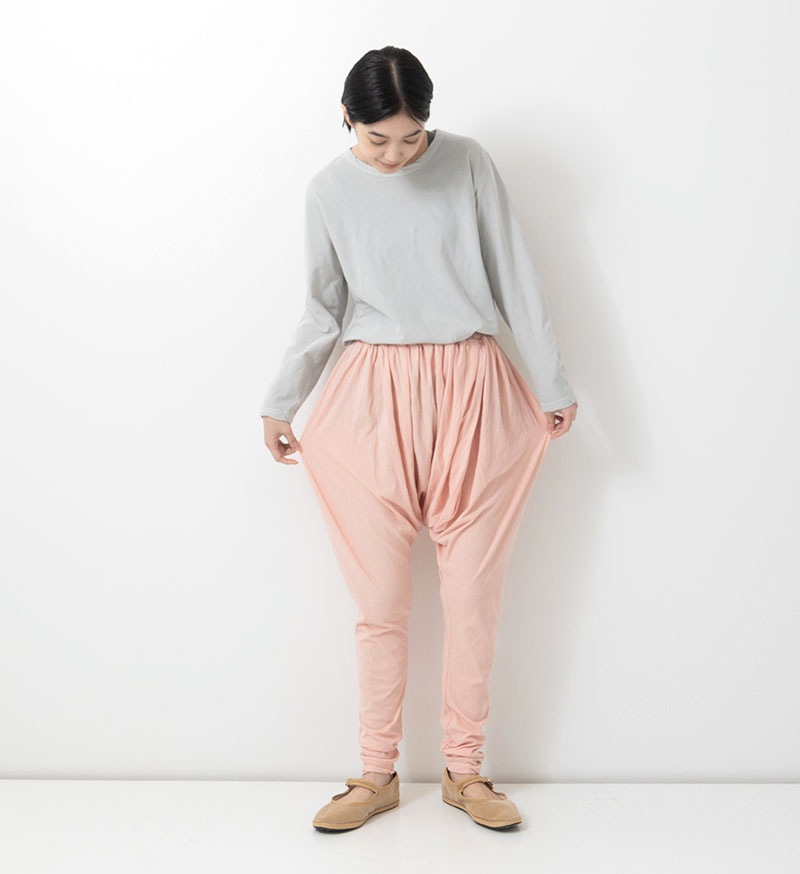 ※Veritecoeur online 限定※<br>NT-068<br> 強撚天竺サルエルパンツ